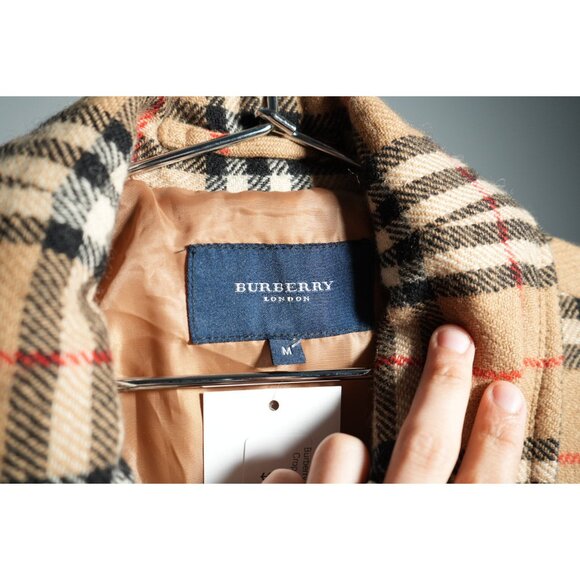 Burberry Nova Check Zip Up Cropped Jacket Women's - Picture 2 of 5